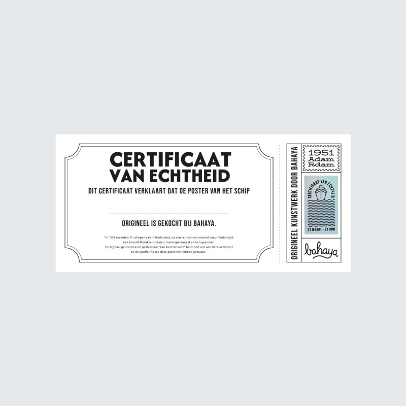 Certificaat van echtheid